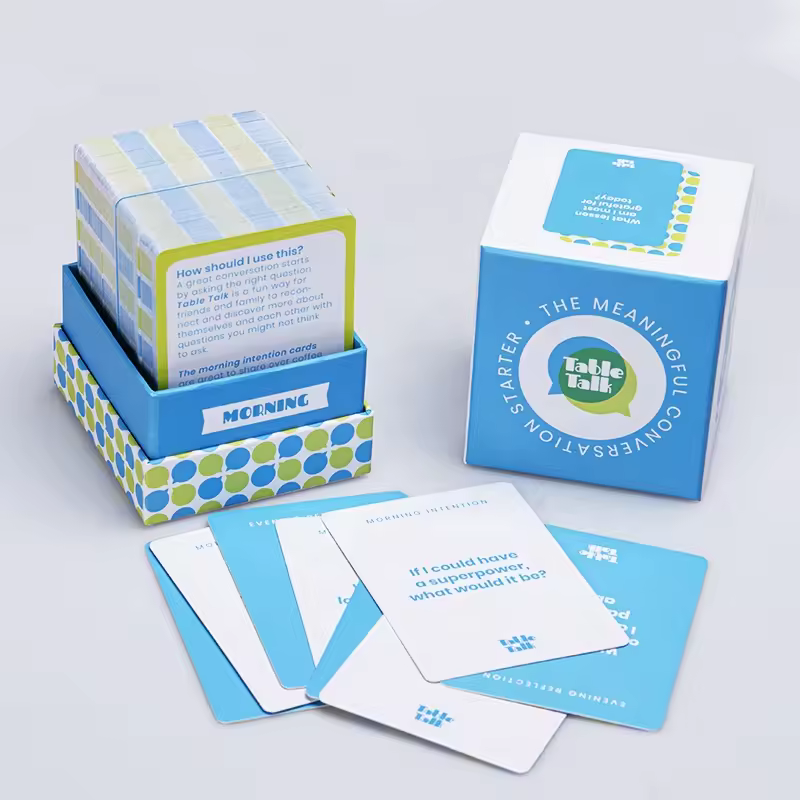 Dongguan Factory Wholesale Playing Card Gift Set Rigid Boxes With Coated Paper Glossy Lamination Custom Logo & Size