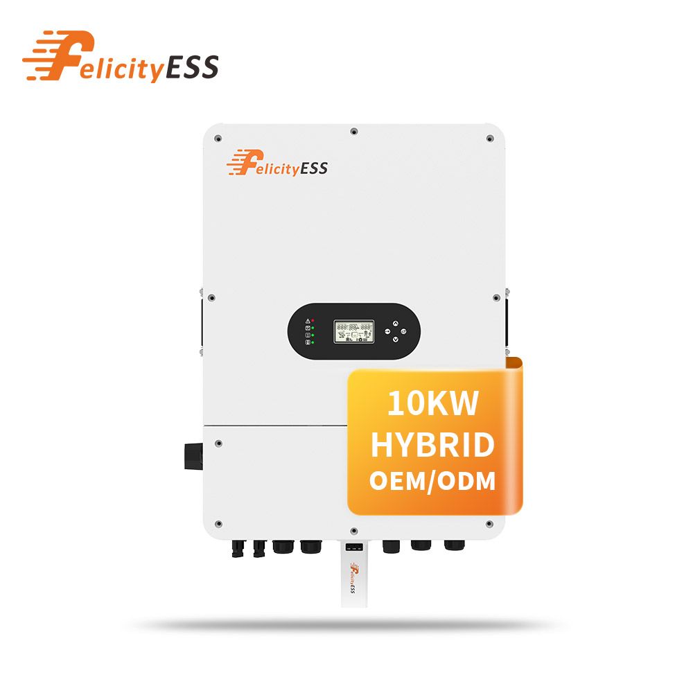 Felicityess OEM/ODM 10kw IP65 Three Phase Hybrid/off/on Solar Inverter for Home Solar Systems