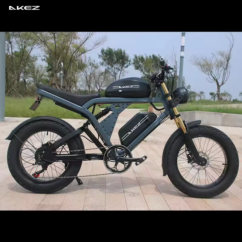 Akez New Energy Velo Electrique Kingkong Electric Bicycle E Bike E-bike Usa Stock 1500w Kingkong Fatbike Fat Bike Ebike