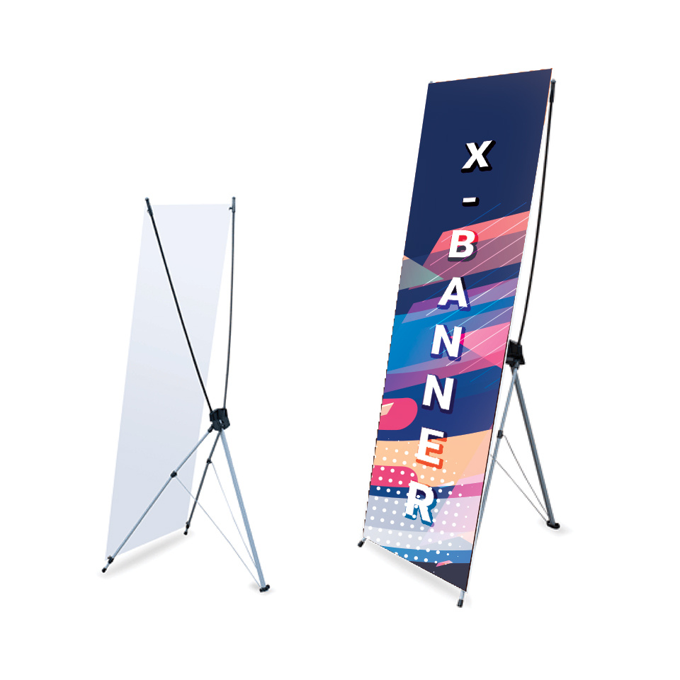 80X180cm 60X160cm Portable Advertising X Banner Stand Frame Display Stand