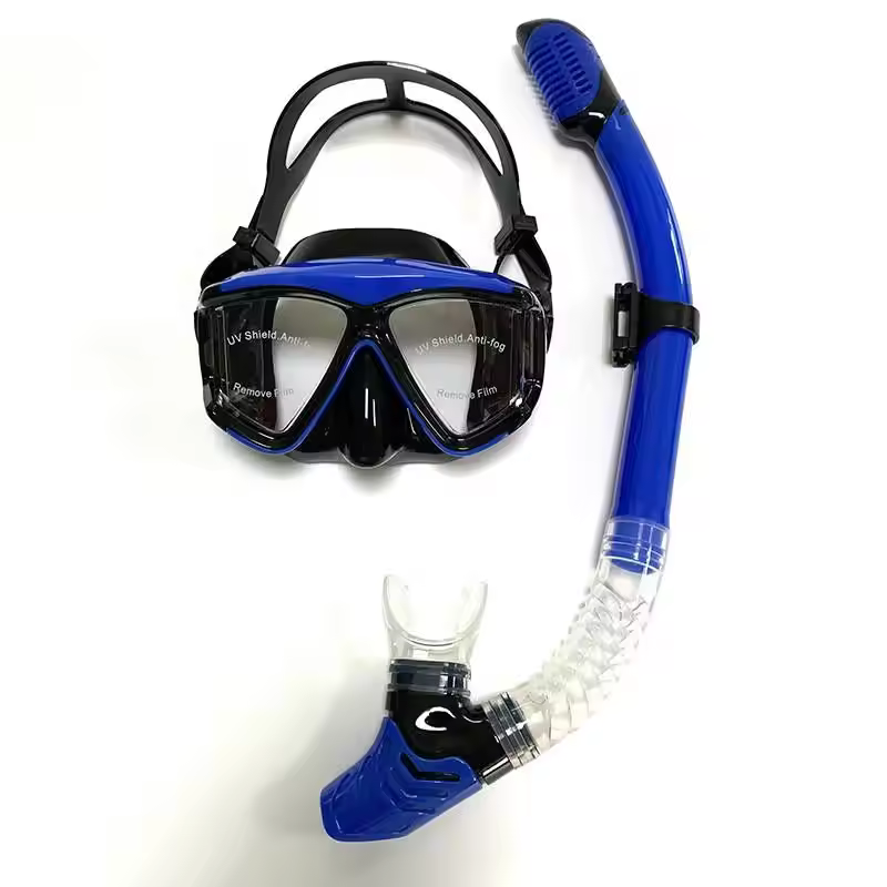 Authentic Products Sell Well Clear Vision Diving Mask Diving Goggles With Professional Silicone Breathing Tube Snorkeling Set