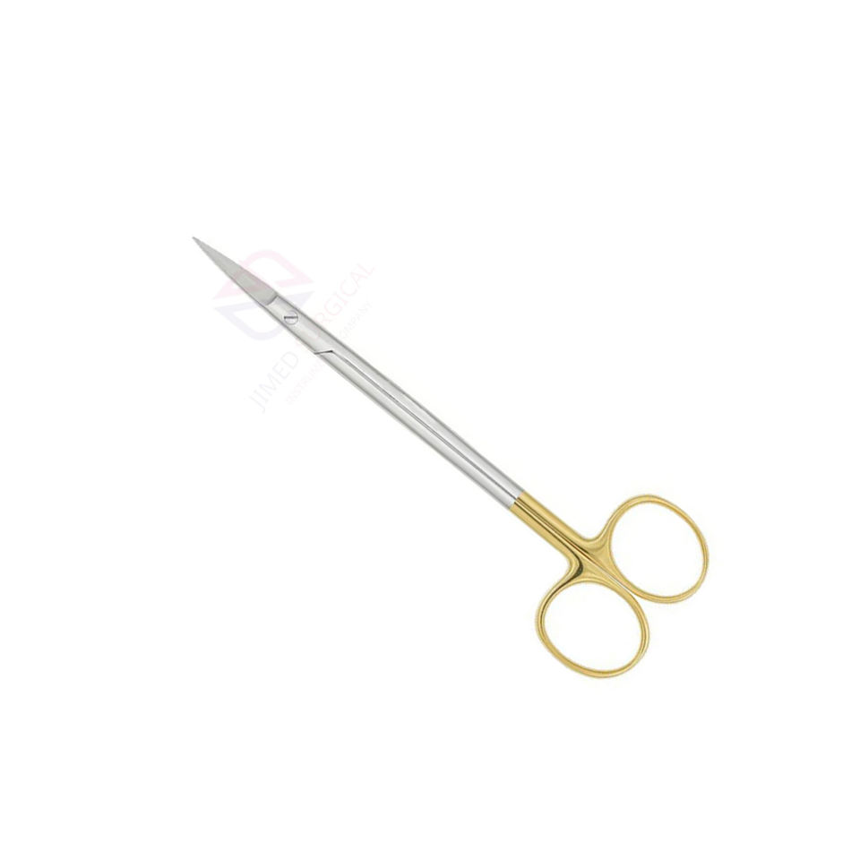 Wholesale 2025 Half Gold 140mm Straight Dissecting Scissors For Fox Gum Tissue & Dental Surgical Mayo Scissors Bulk Supply