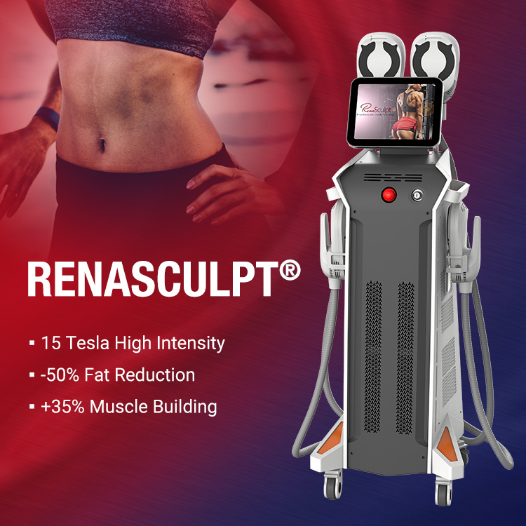 EMS Sculpting Machine Slimming RF EMS Muscle Stimulator Beauty Equipment with 4 Handles