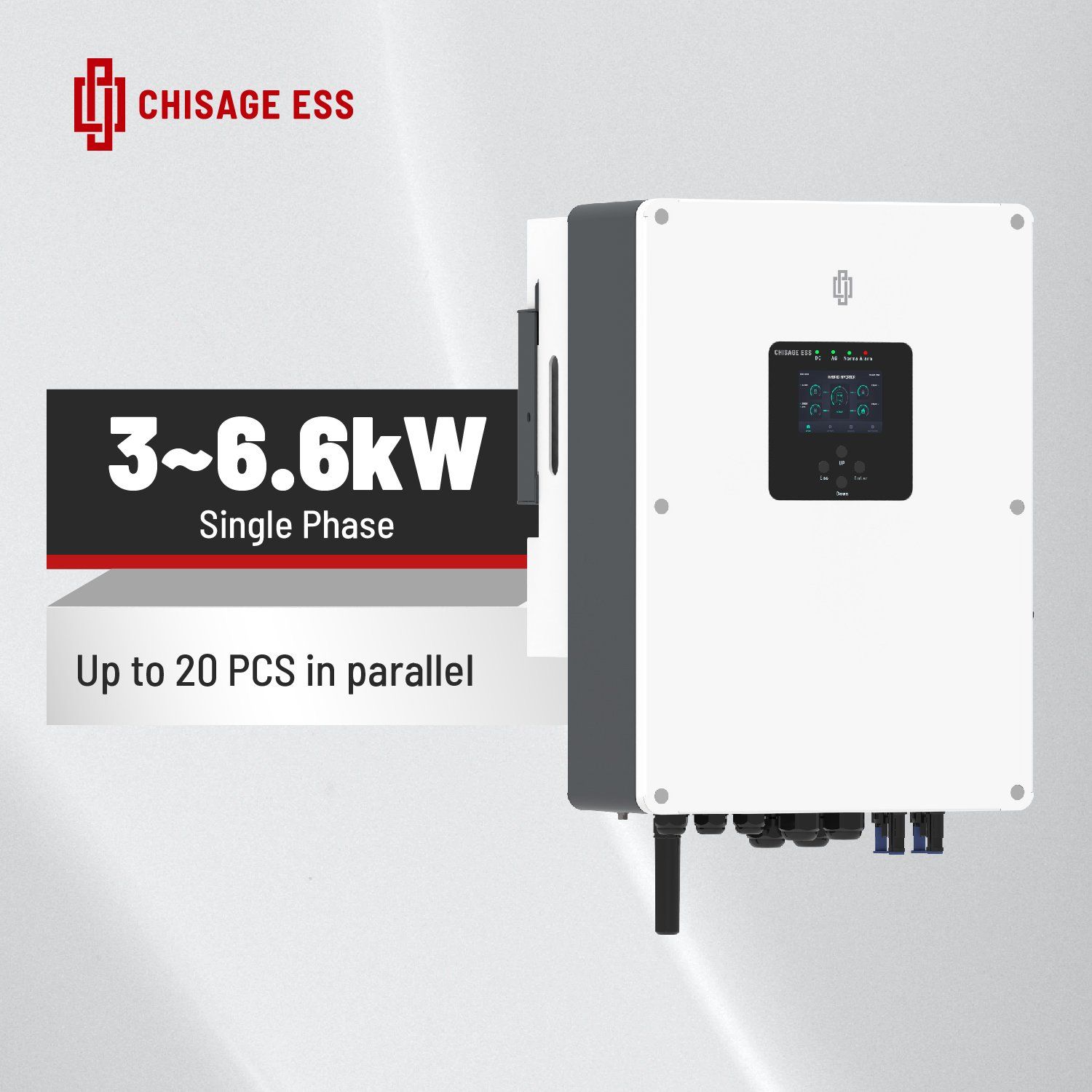 DC to AC Solar Inverter 3kw 3000W Single Phase 48V 97.6% High Efficiency Home Inverter
