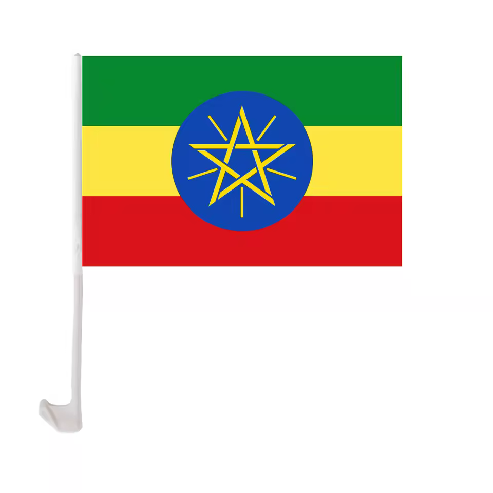Ethiopia 12 Inch X 18 Inch Car Window Flag Country Banner New Arrival