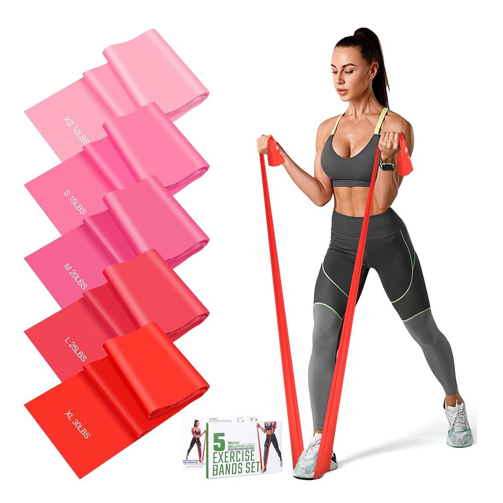 Best Quality Elastic Woman Home Workout Fitness Exercise Tension Stretch Resistance Bands Dance Yoga Bands