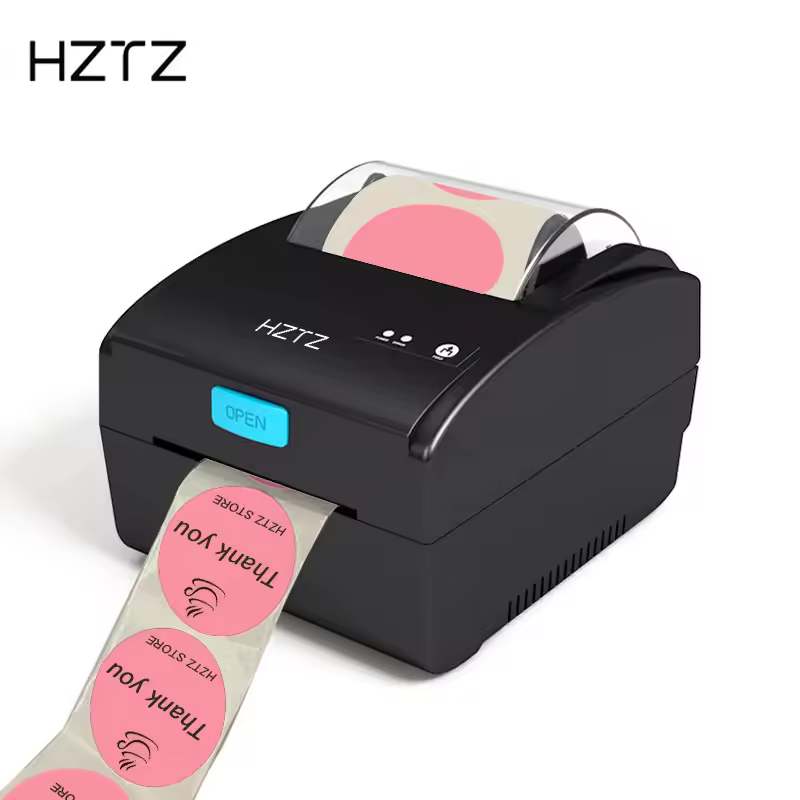 Factory Oem H-z851 80mm Inkless Barcode Printer Hztz Factory Hot Sale 3inch Desktop Thermal Label Printer