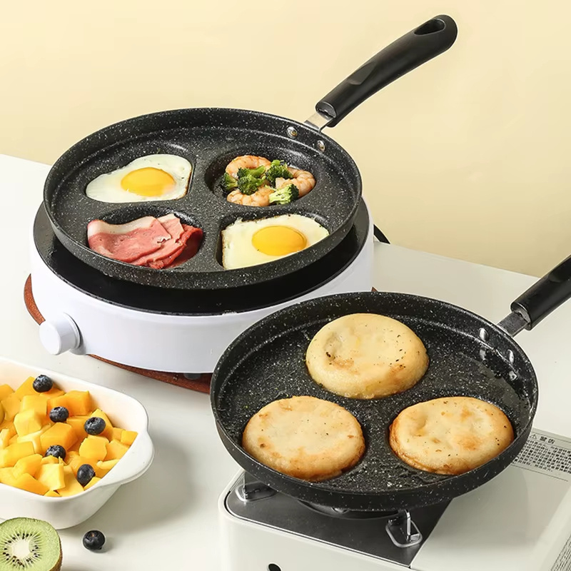 Non-Stick Egg Frying Pan Cookware Medical Stone Breakfast Fry Pan Wok Kitchenware Pan