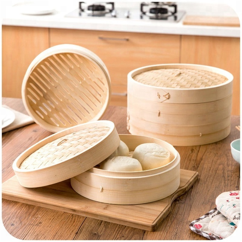 Dinnerware100% Natural Best Selling China Made Bamboo Steamer 10 Cm