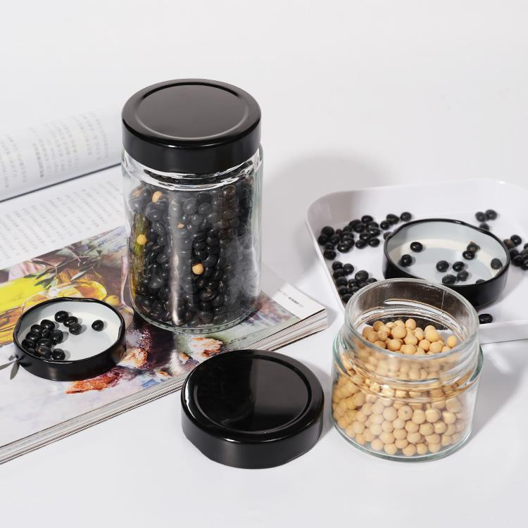 Premium Large Heat Resistant Clear Glass Jar with Secure Lid