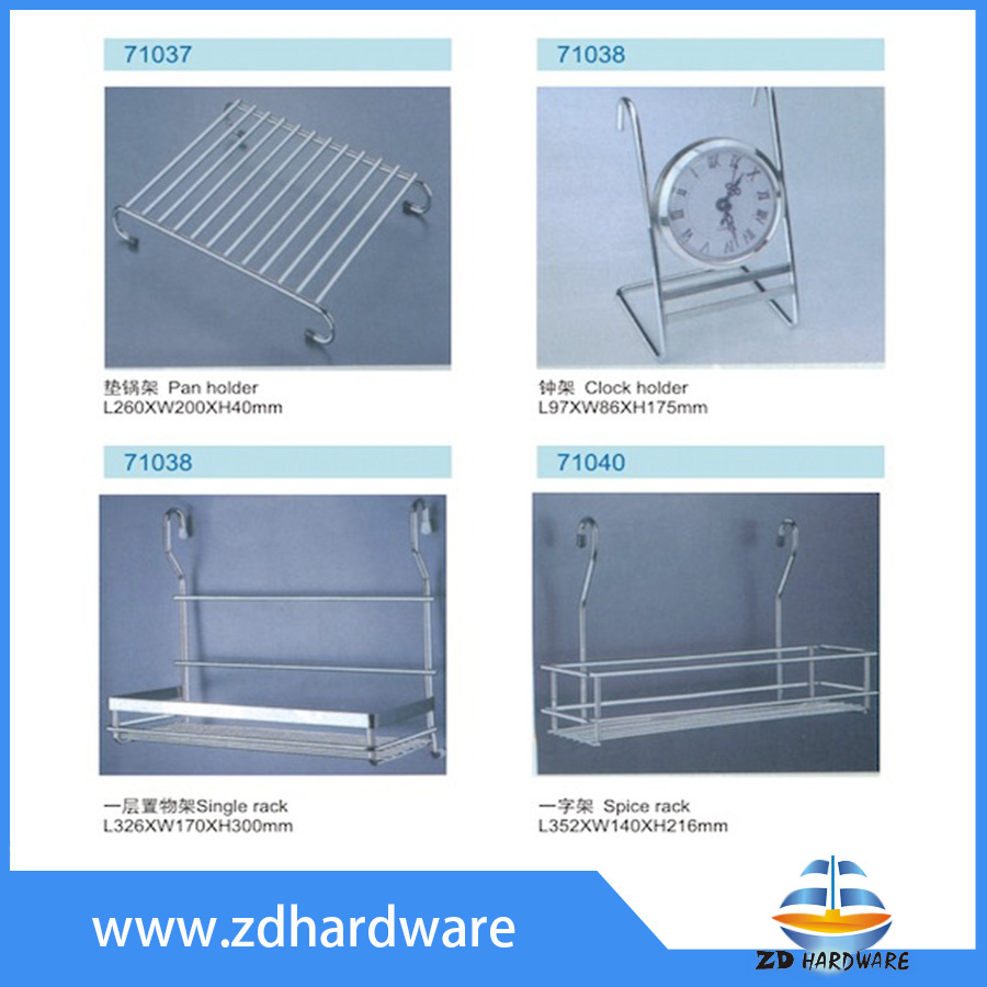 Single Spice Rack Pan Holder Clock Holder Kitchen Hardware Fittings