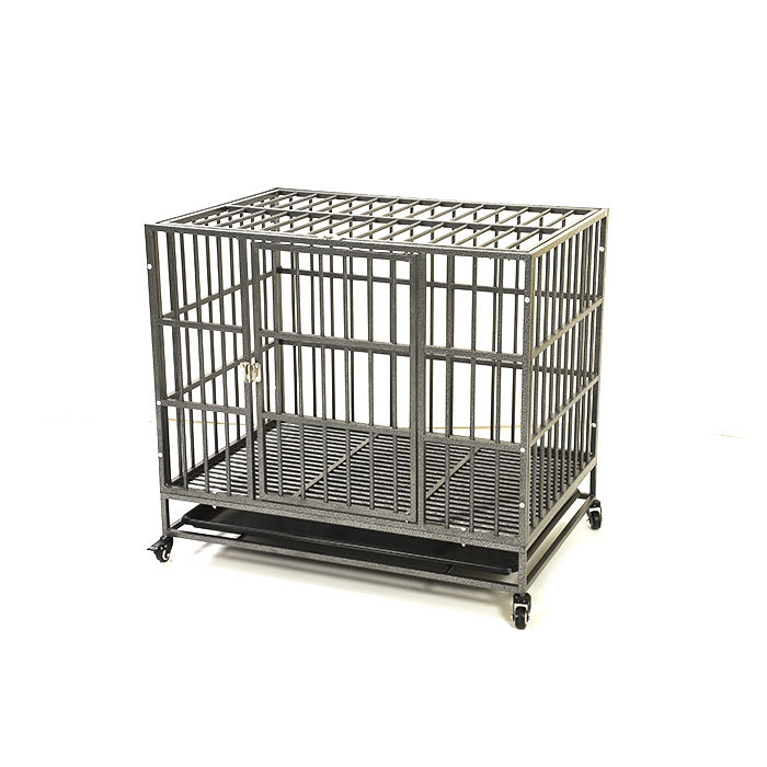 30 36 42 48 Inch Durable Metal Collapsible Foldable Dog Cage Big Size Folding Large Cheap Iron Pet Cages Dog Crate With Divider