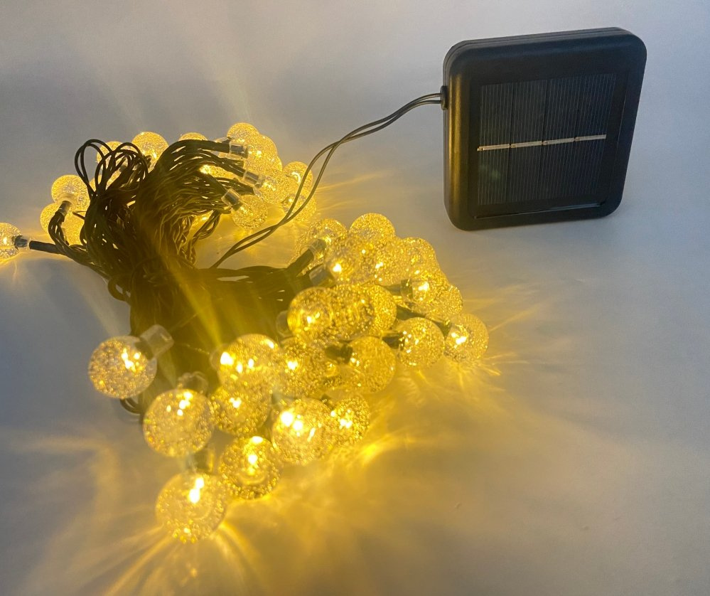 Outdoor Solar Waterproof Garden String Fairy Light Wedding Christmas Twinkling Glowing Decorative Light USB Connector LED Fairy Light