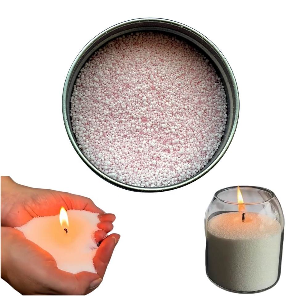 Wholesale Natural Sand Wax Pearled Candle Soy Wax for Home Decor for Christmas Halloween Graduation Holidays