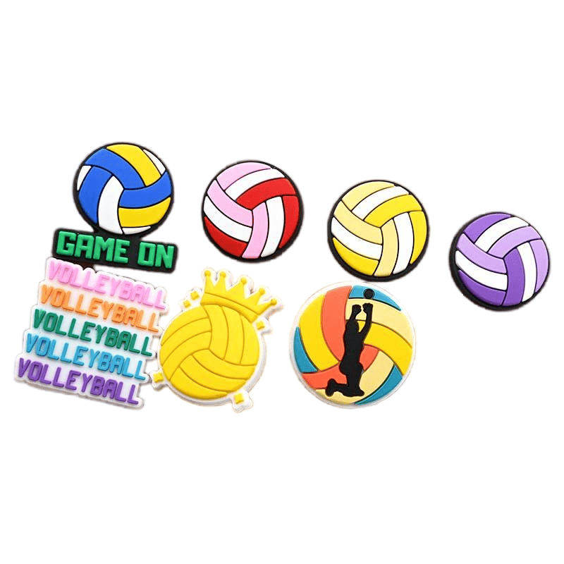 Stylish PVC Croc Shoe Charms for Sporty Footwear Accessories