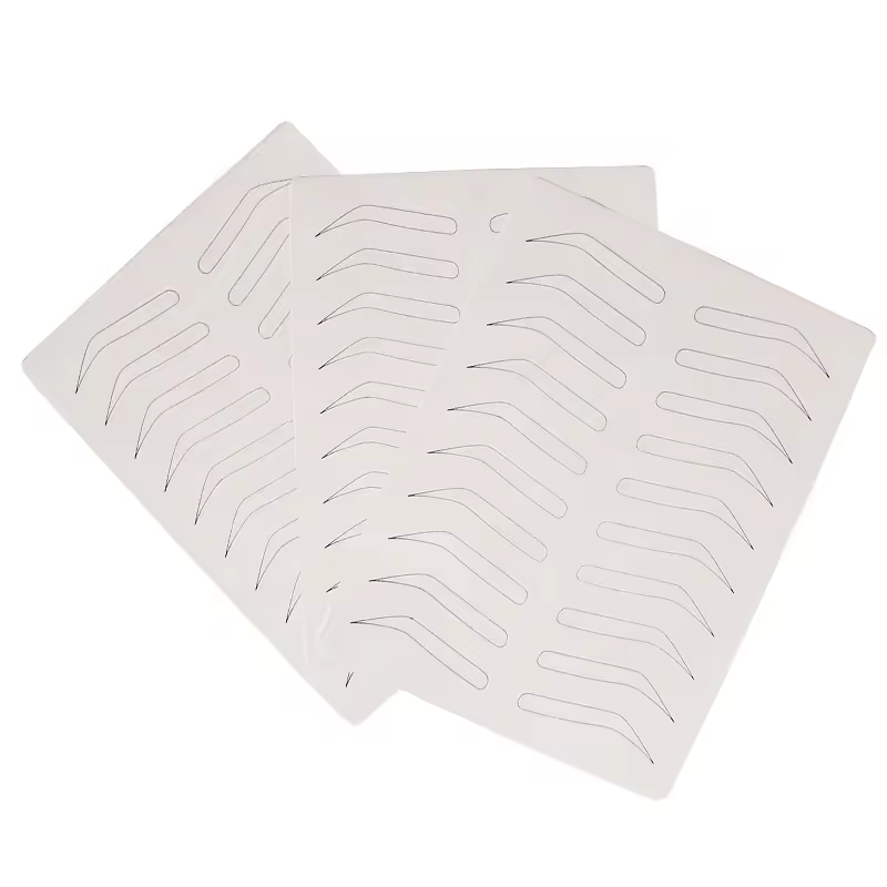 Hot Sale Wholesale Oem White Brow Pmu Practice Tools Semi Permanent Makeup Microblading Latex Practice Skin For Beauty Academy