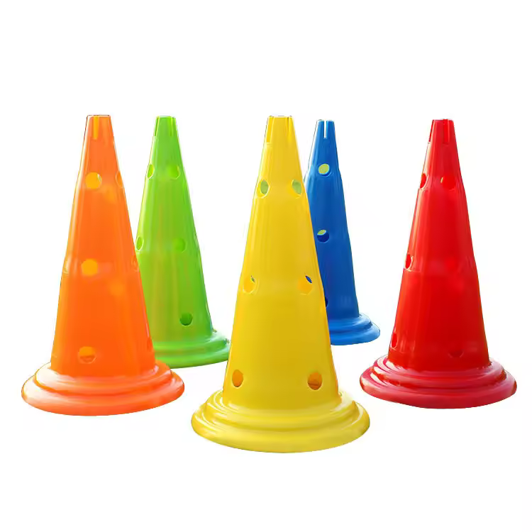 Wholesale 50cm Sports Pe Cone Quality Football Training Equipment Agile Plastic Cone