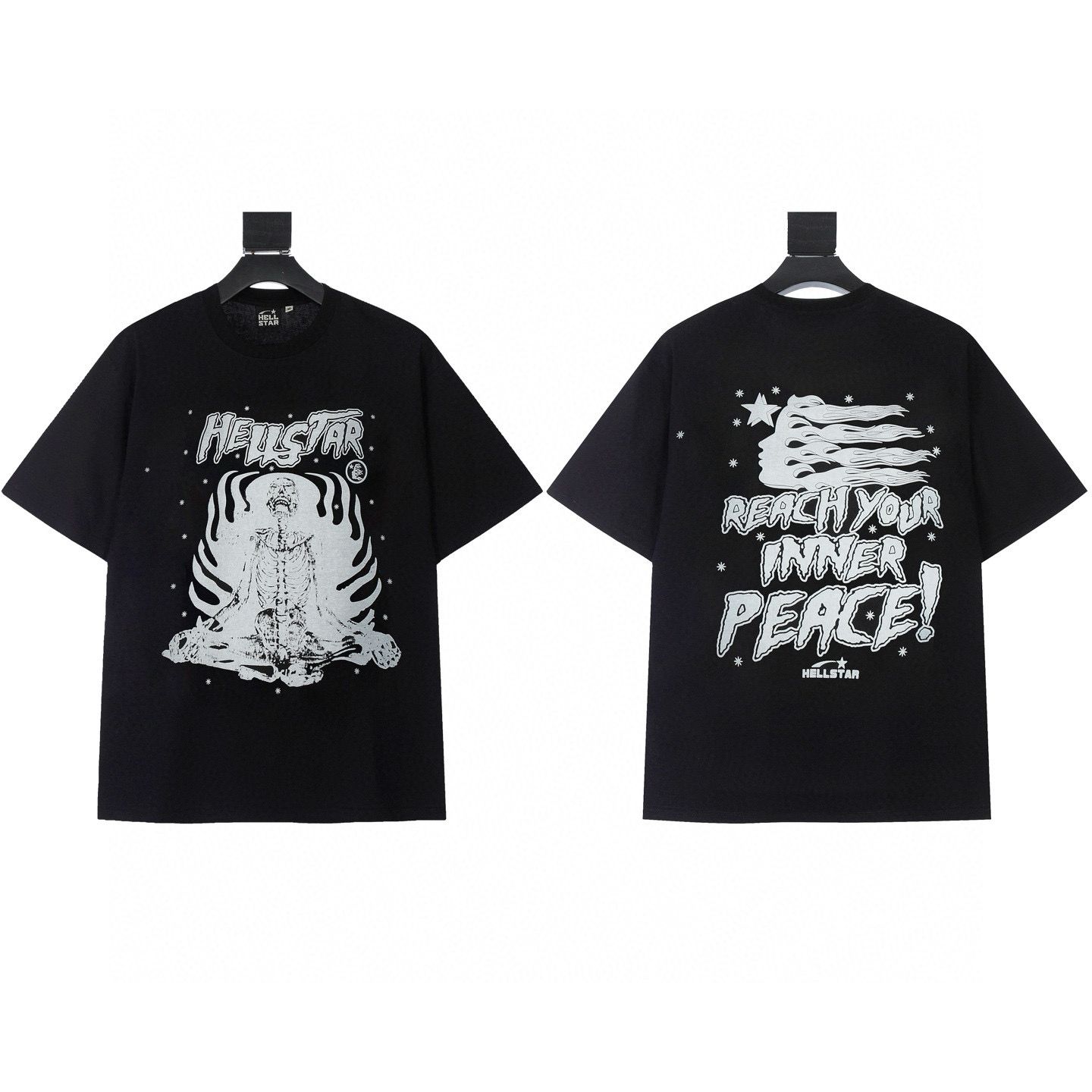 High Quality Hip Hop Hell Stars Hoodies Sweatpants Hipster Retro Clay Print Sports Sweatshirt Top Quality Hellstar T Shirt