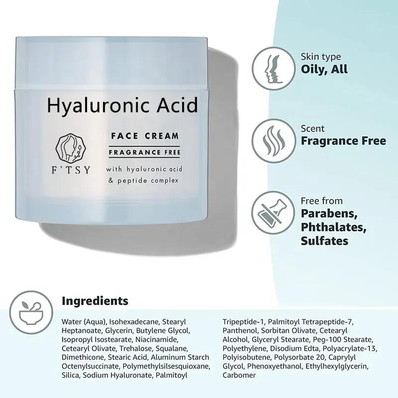 High Quality Hyaluronic Acid Hydrating Moisturizing Face Cream
