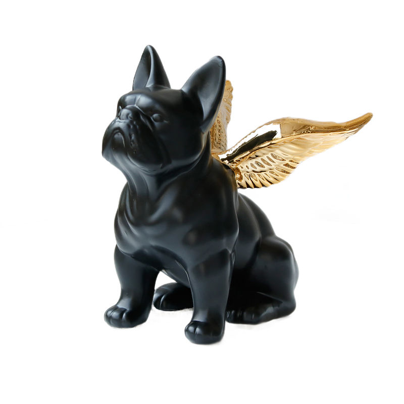 The Best Gift Plating Ceramic Ornaments Bulldog Crafts Home Decorations