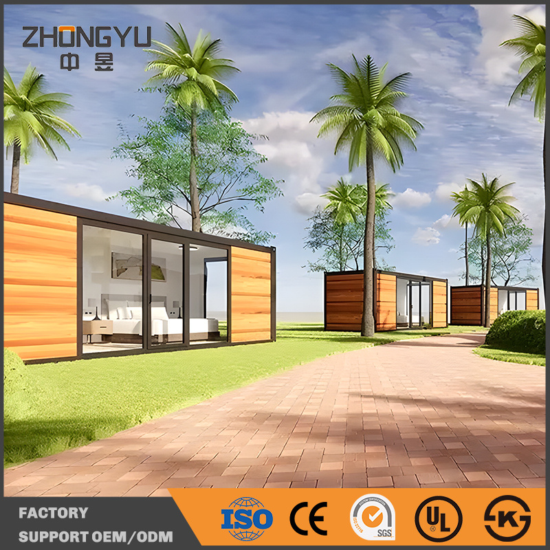 Family Waterproof Container Home Prefab House Steel Structure Modular Homes ODM 20FT