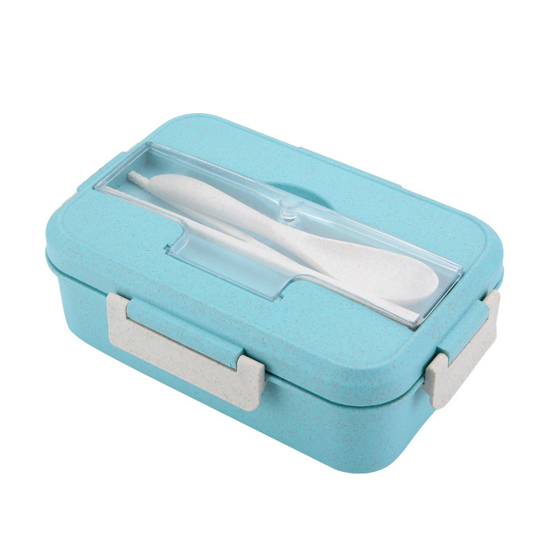 Wheat Straw Lunch Box Sealed Divided Insulated Bento Box Insulated Pot