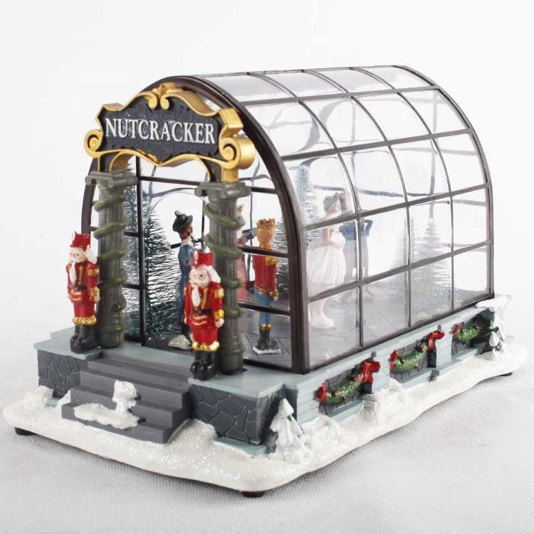 LED Music Box, Promo Gift DIY Acrylic Christmas Miniature House Ornament