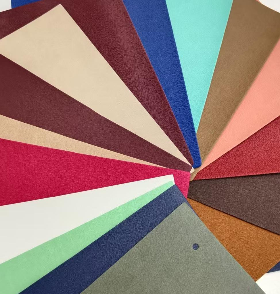 Environmentally Friendly Waterproof PU Color Crocodile Pattern Synthetic Leather Fabric