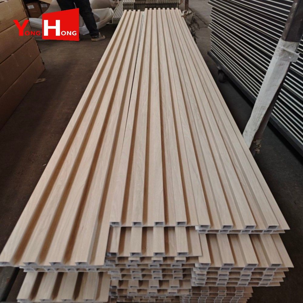 WPC Wall Panel Door Fence Outdoor Decor Decking Grille Home Decoration