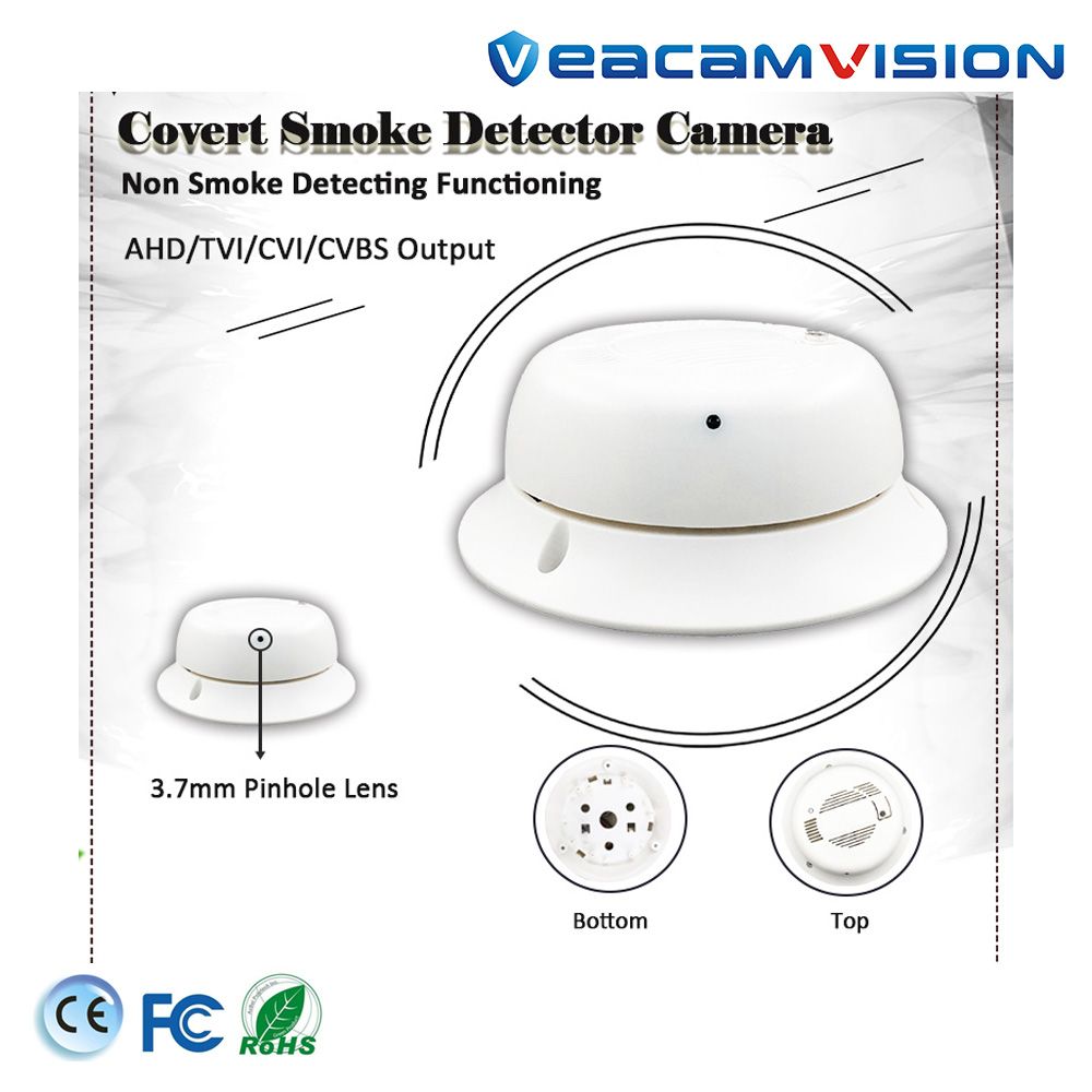 2024 Smoke Detector Camera 4in1 HD Cameras Color Special HD Analog IP Wificamera Outdoor Indoor Smart Home Office CCTV WiFi Camera