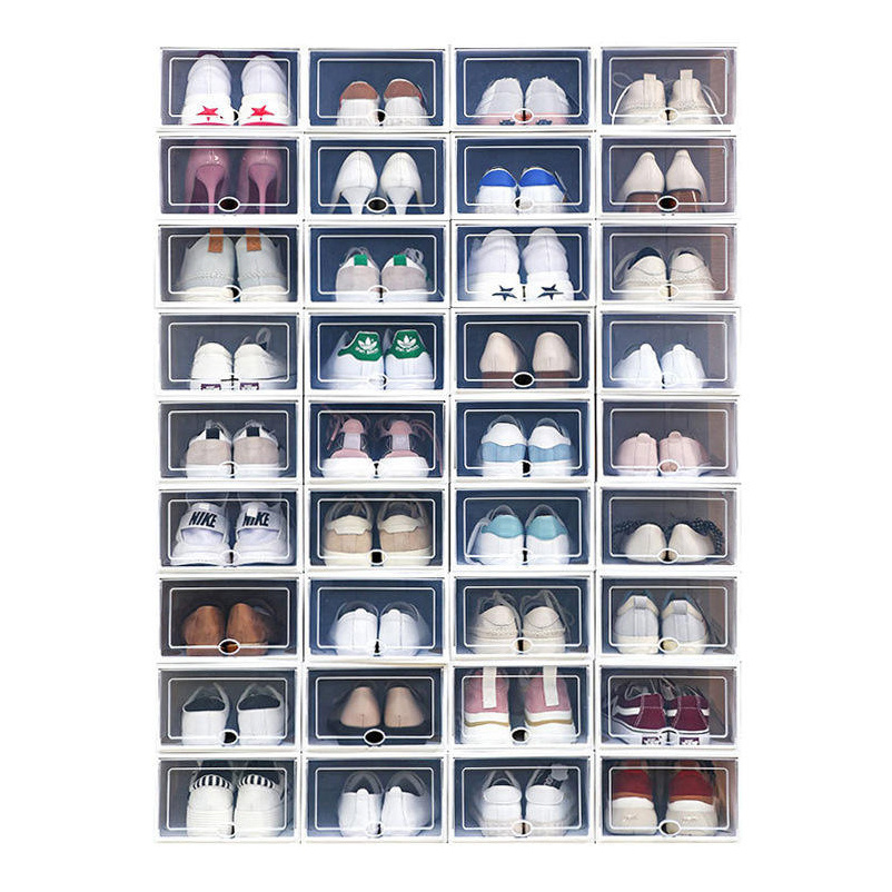 Drawer Type Stackable Clear Shoe Box for Neat Shoe Storage at Home Shoe Box