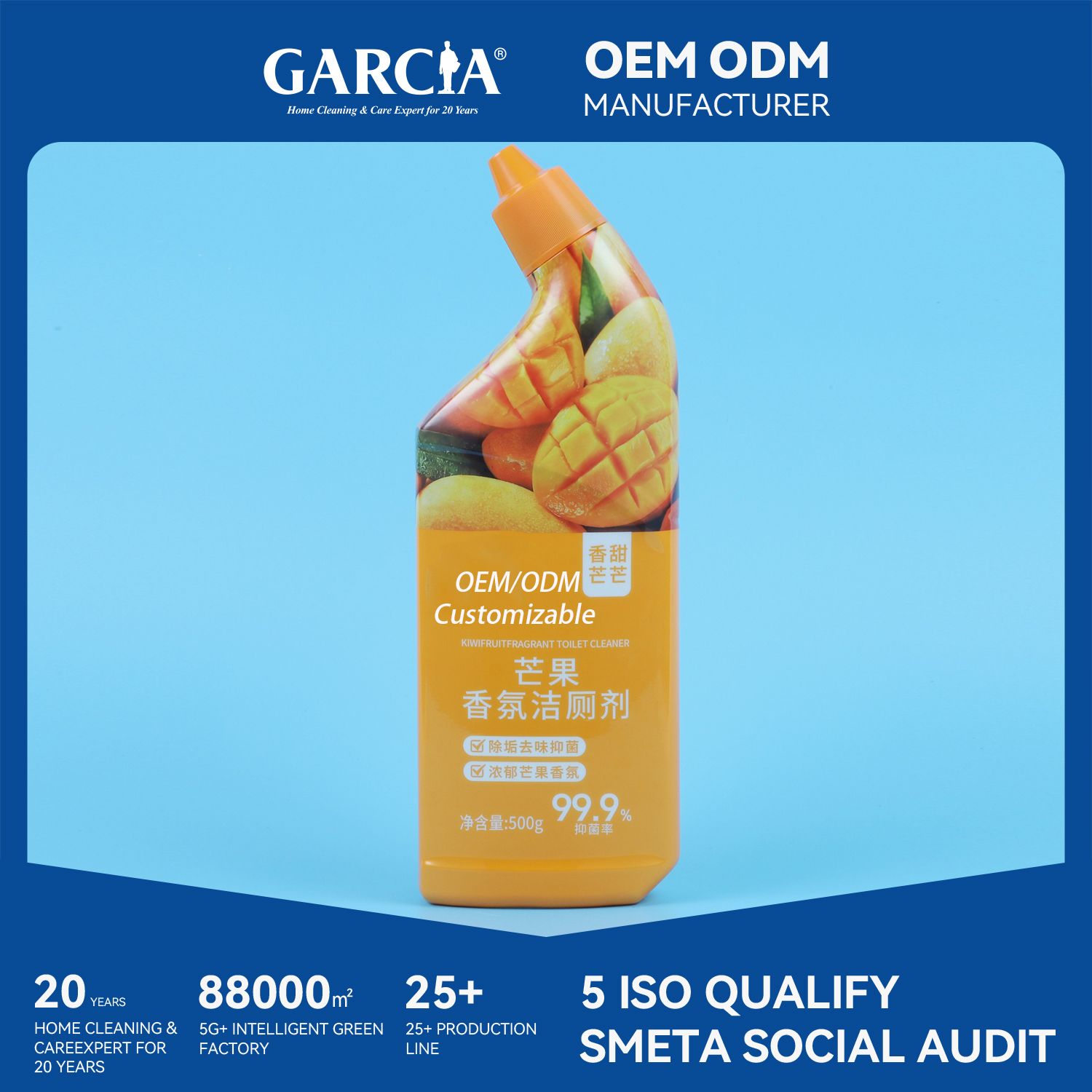 Non-Bleach Toilet Cleaner for Strong Urine Odor Removal