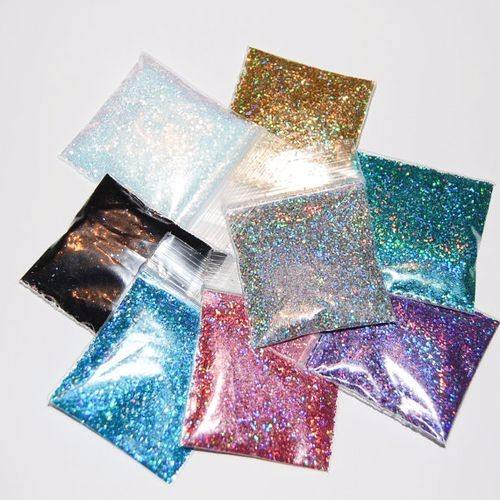 2025 New Bulk Eco-friendly Bio-degradable Laser Glitter Powder 200 Colors For Nail Popular Cheap Christmas Decorations Crafts