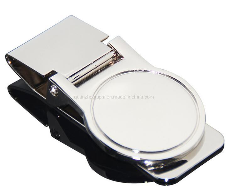 OEM Metal Folding Round Zinc Alloy Change Stainless Steel Wallet