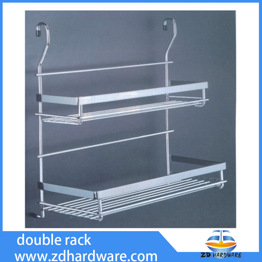 Double Spice Rack Kitchen Supporter Shelf Bathroom Fittings