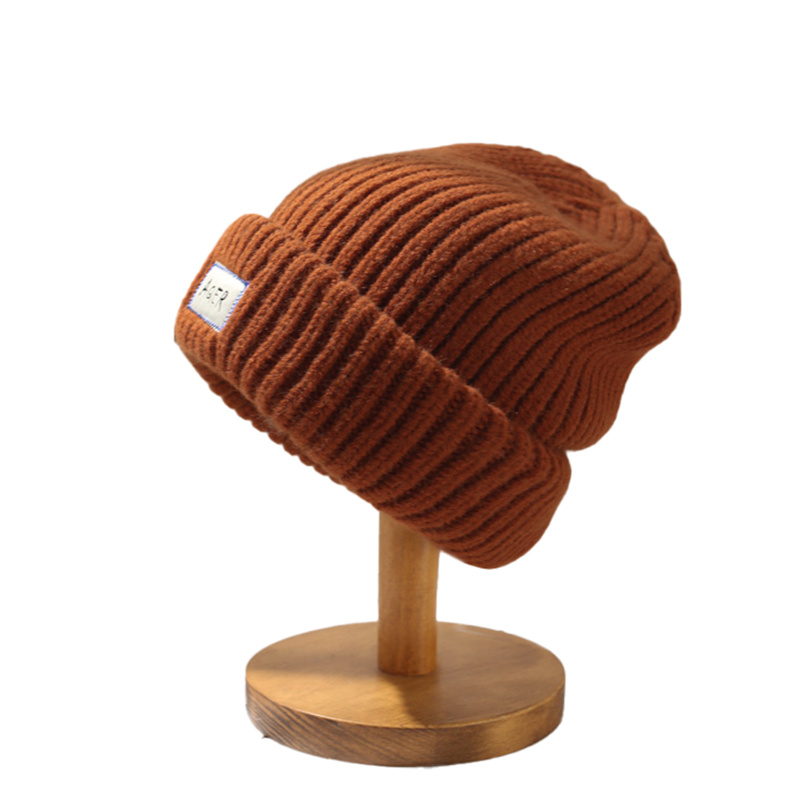 Private Label 100% Acrylic Oversize Chunky Winter Slouchy Knit Beanies Hats Ski Cap for Women