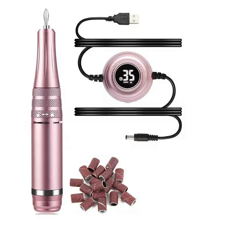 Stock Available Electric Manicure Machine 35000rpm Professional E-file Milling Nail Files Usb Nail Drill For Acrylic Gel Polish