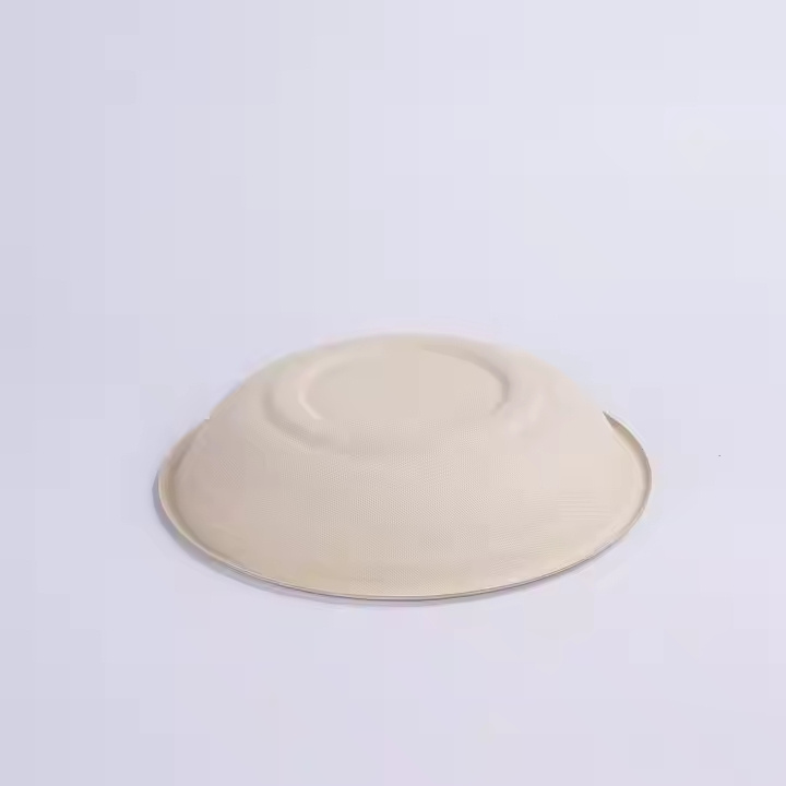 Biodegradable Disposable Emballage Sugarcane Soup Salad Alimentaire Biodegradables Round Paper Pulp Bagasse Pulp Bowl