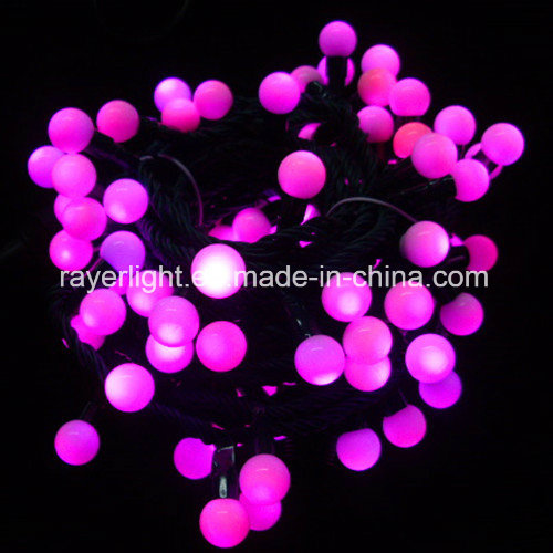 LED Ball String Light Outdoor Christmas Decoration Suppliers RGB Lights