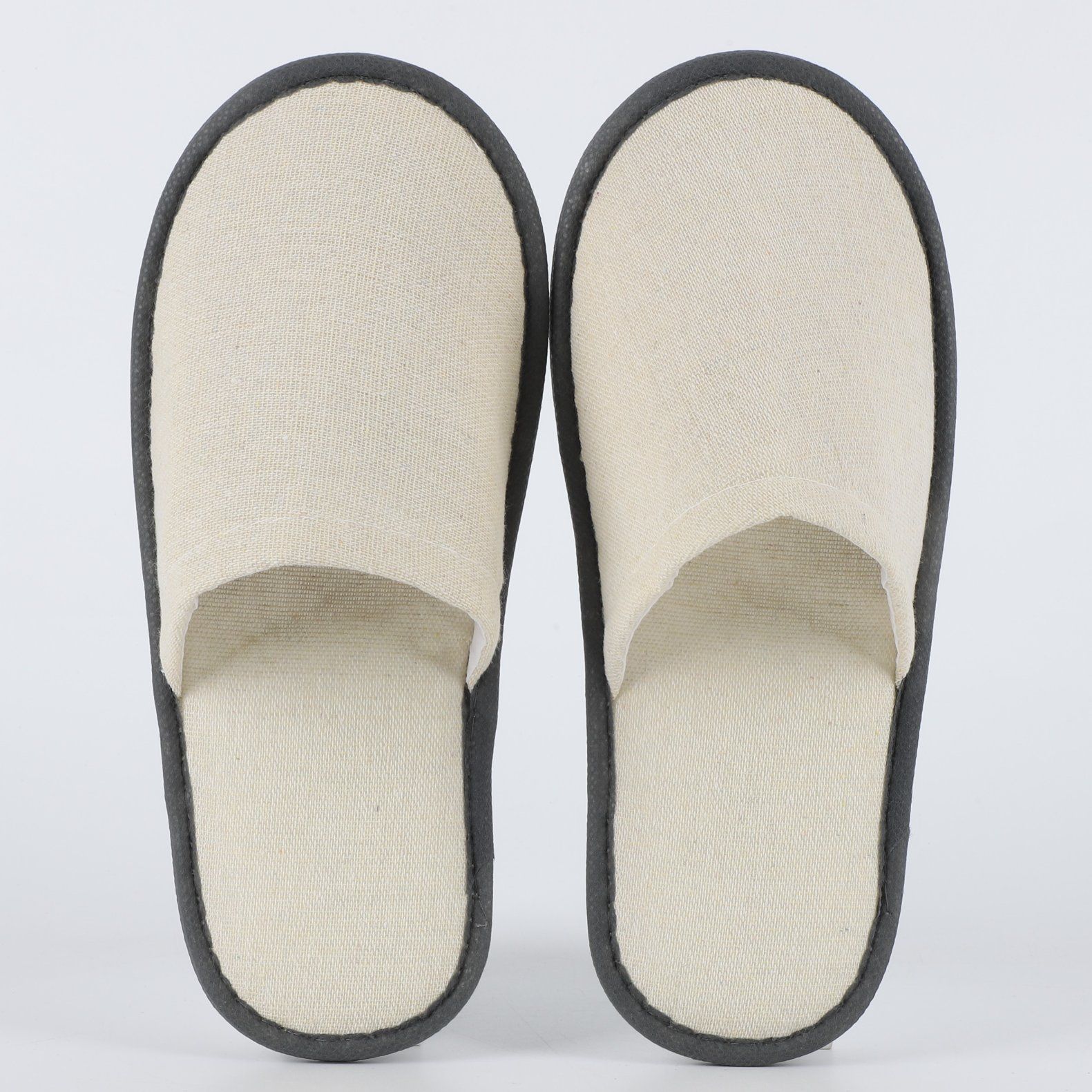 Hotel Slipper with Cotton Linen Fabric EPE Sole for Guest Room