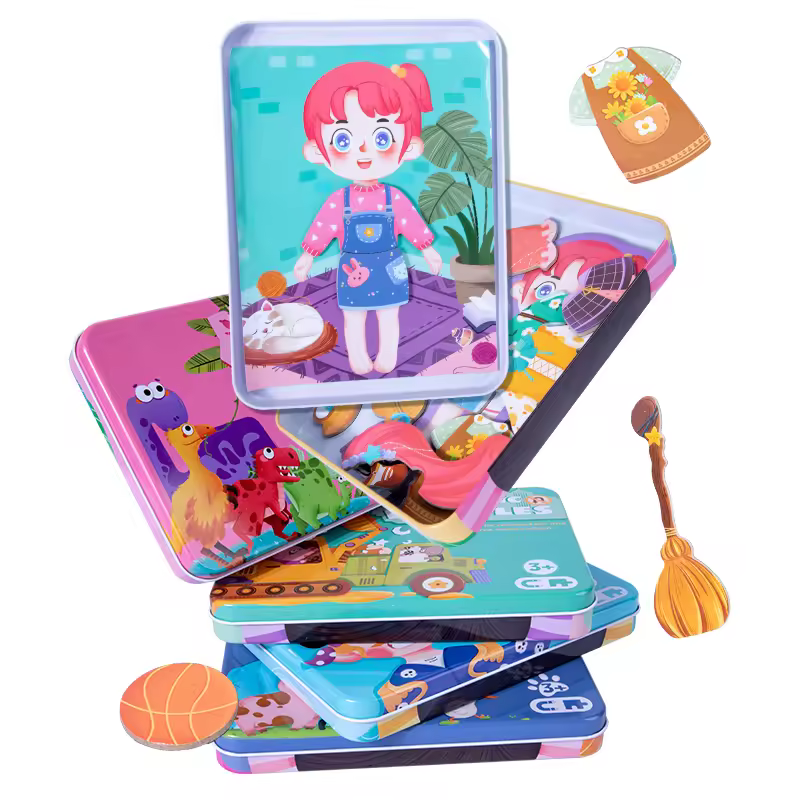 Factory Direct Magnet Assembly Puzzle Toys 5 Style Early Education For Toddlers Fast Dispatch With Iron Box