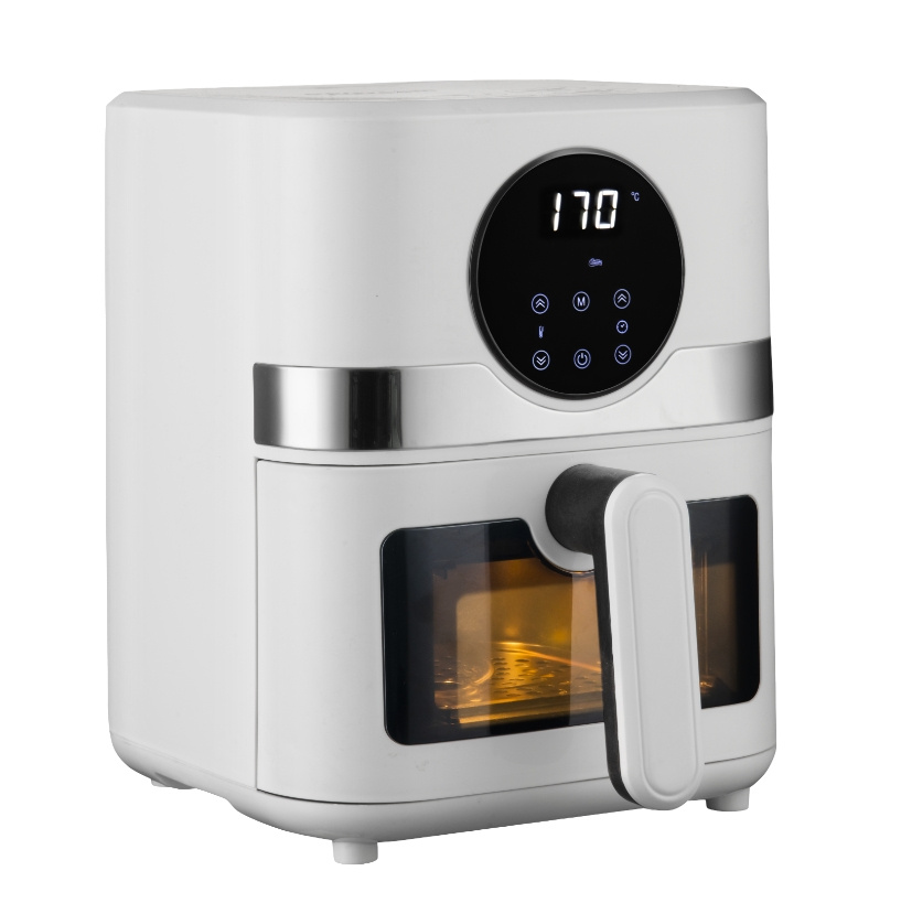 LED Touch Display Air Fryer Kitchen Electronics with Visible Window 4L New Kitchenware