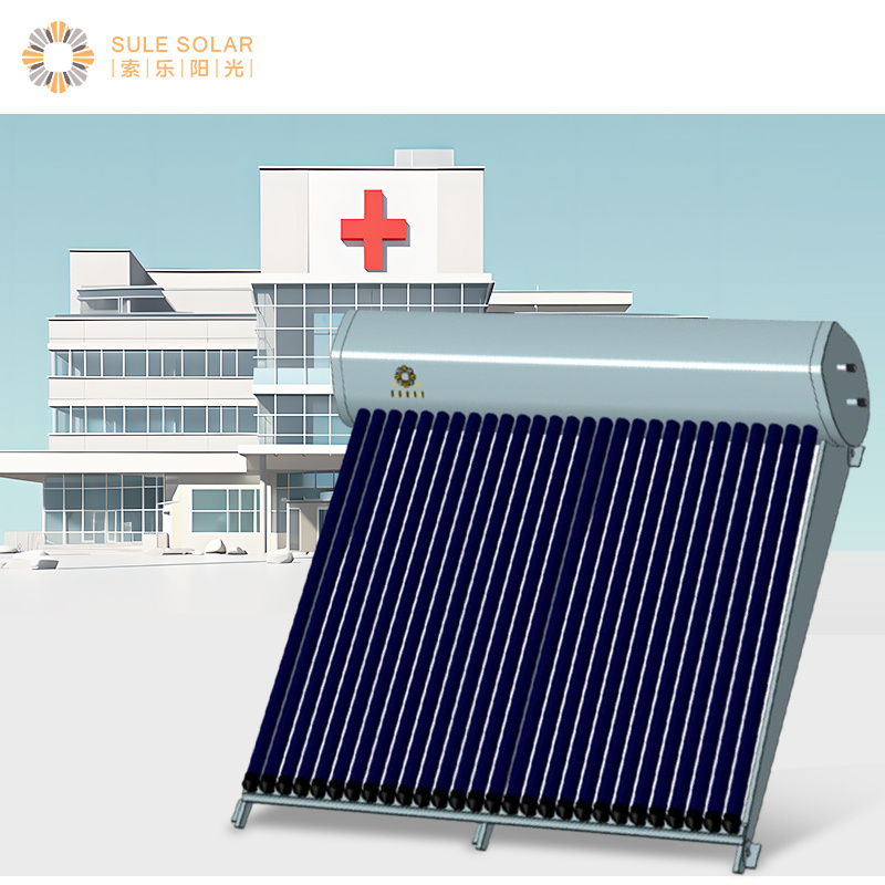 2024 Best Glass Pressurized Vacuum Tube Solar Water Heater for Hospital Home Bath Shower