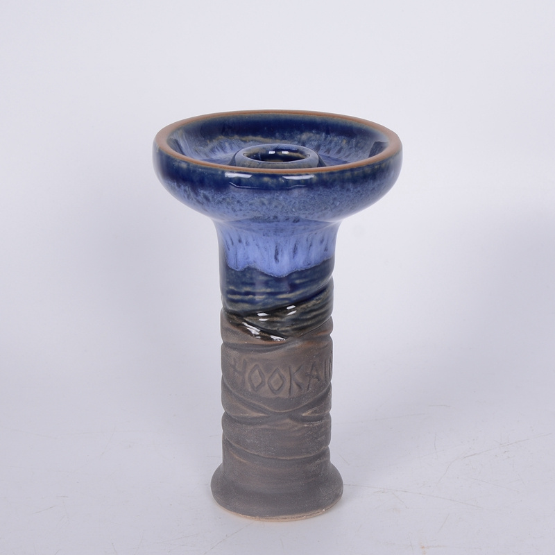Traditional Arabic-Style Mixed Color Ceramic Environmentally Friendly and Durable Hoohak Shisha Bowl