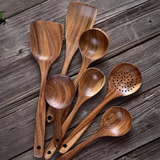Hot Selling Kitchen Utensils Set Wooden Acacia Wood Utensils for Cooking