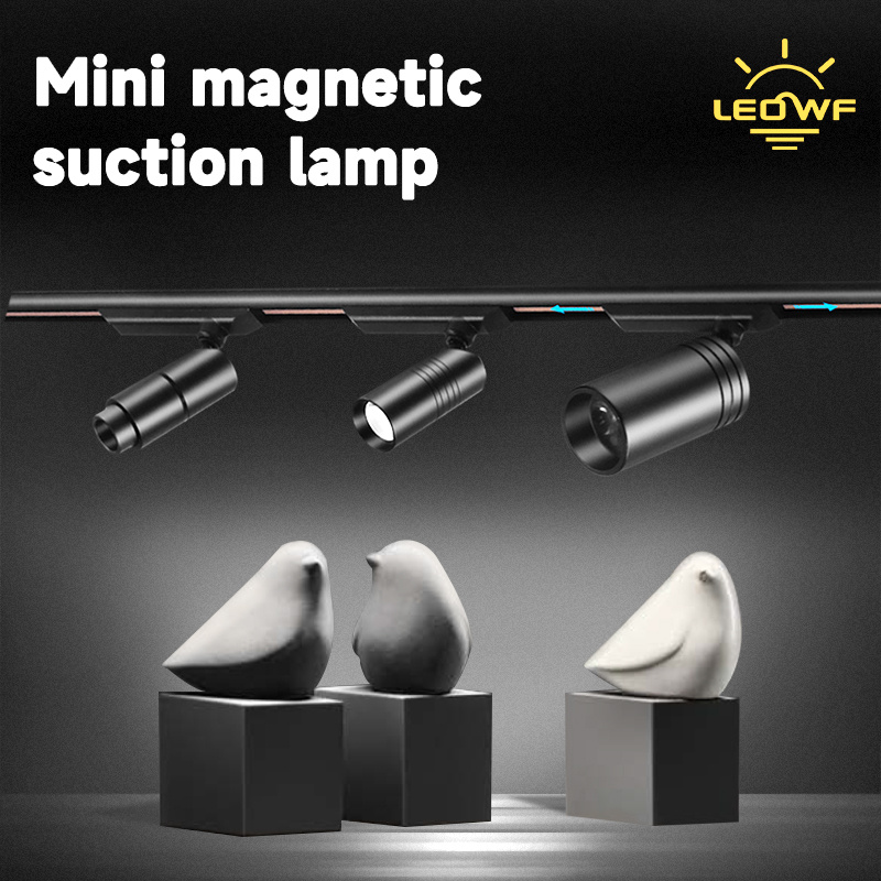 Modern Mini Magnetic Slim LED Tracklights Easy-Install for Home Hallways