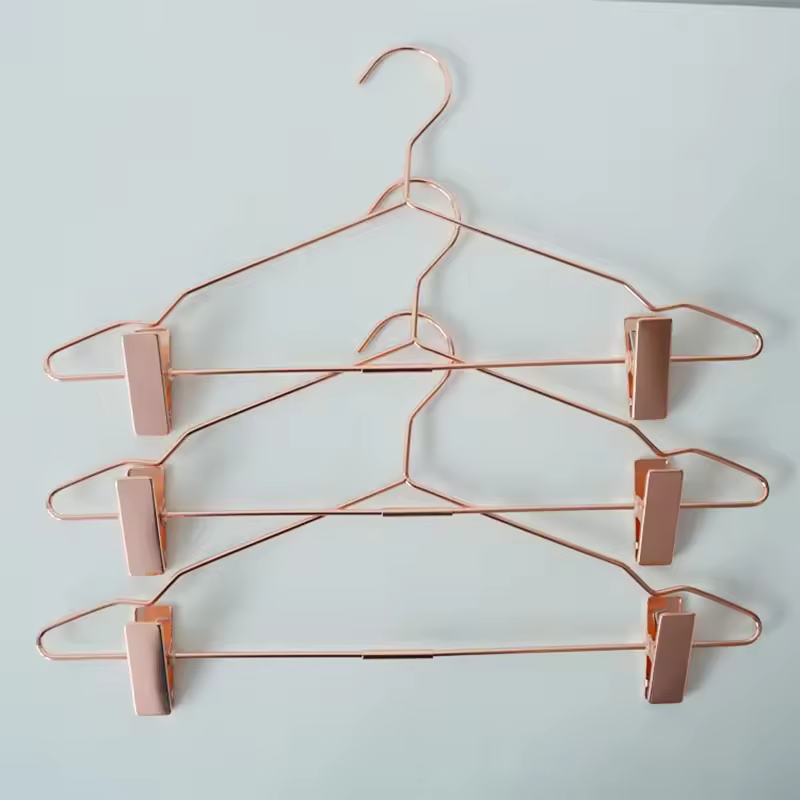 Durable Hangers Clothes Closet Pant Trouser Skirt Non-slip Racks Clip Multifunction Metal Drying Rack Home Storage Dropship