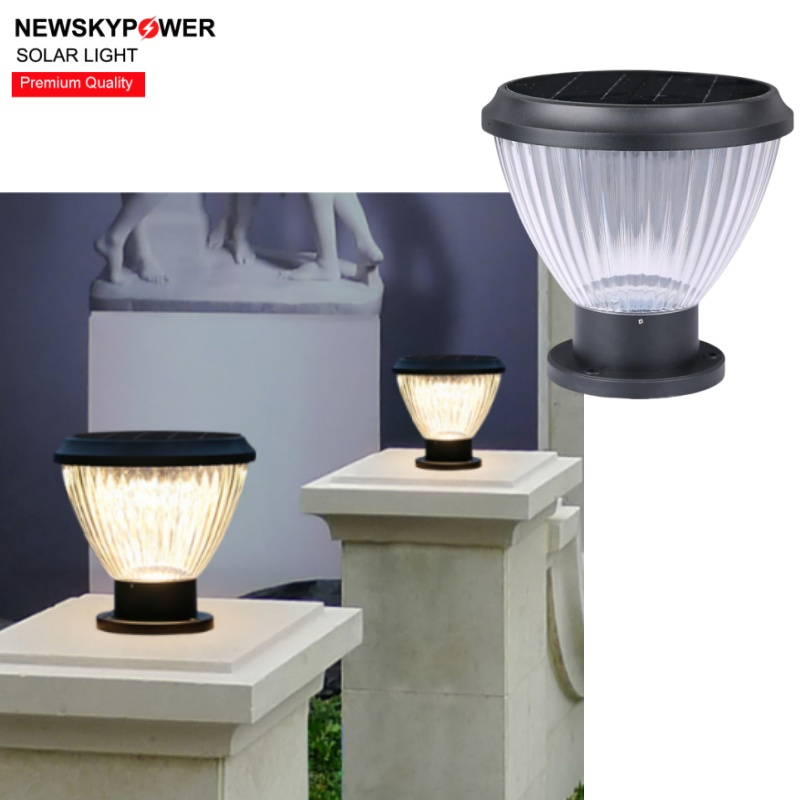 LED Gate Column Fence Pillar LED Lighting Victorian Wrangler Solar Head Post Fixture