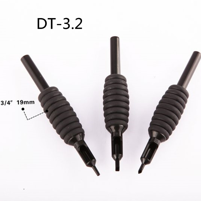 Disposable Sterile Tattoo Machine Gun Silicone Grip Makeup Beauty Tool Tattoo Tube