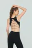 Women’ S Yoga Tank Top, Sexy Cross Back Sports Vest, Fixed Cup Sleeveless Workout Shirt, Solid Color Running Gym Activewear